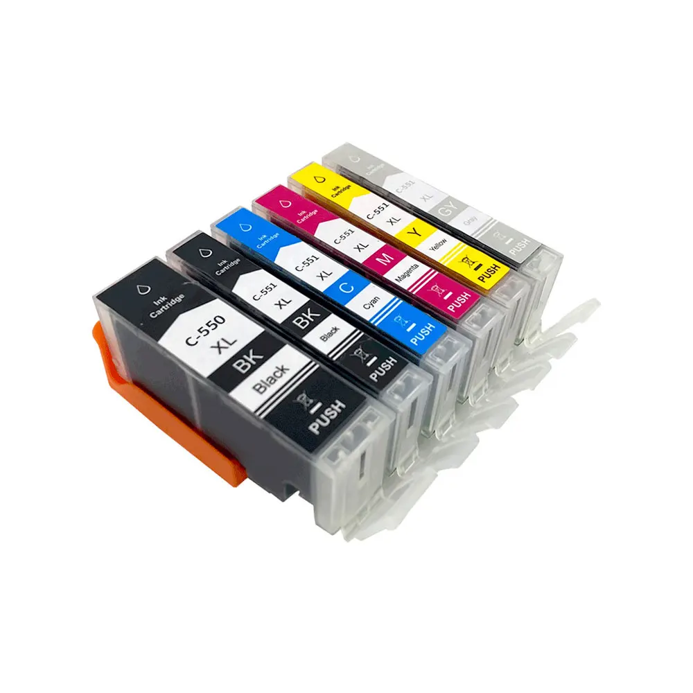 PGI-550 CLI-551 Compatible Ink Cartridge for Canon PGI550 CLI551 PIXMA MG5450 MG5550 MG5650 MG6350 MG6450 MG6650 MX7150 Printer