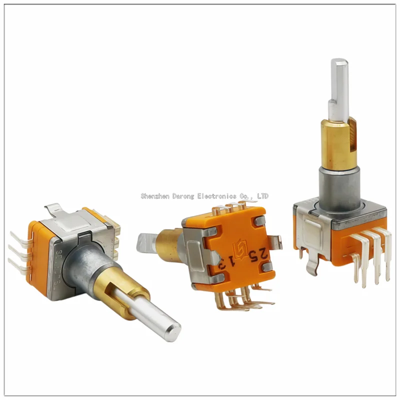 Shengwei EC11 dual-axis rotary encoder with push switch, 30 positions, 15 pulses, walkie-talkie switch, compatible with ALPS.