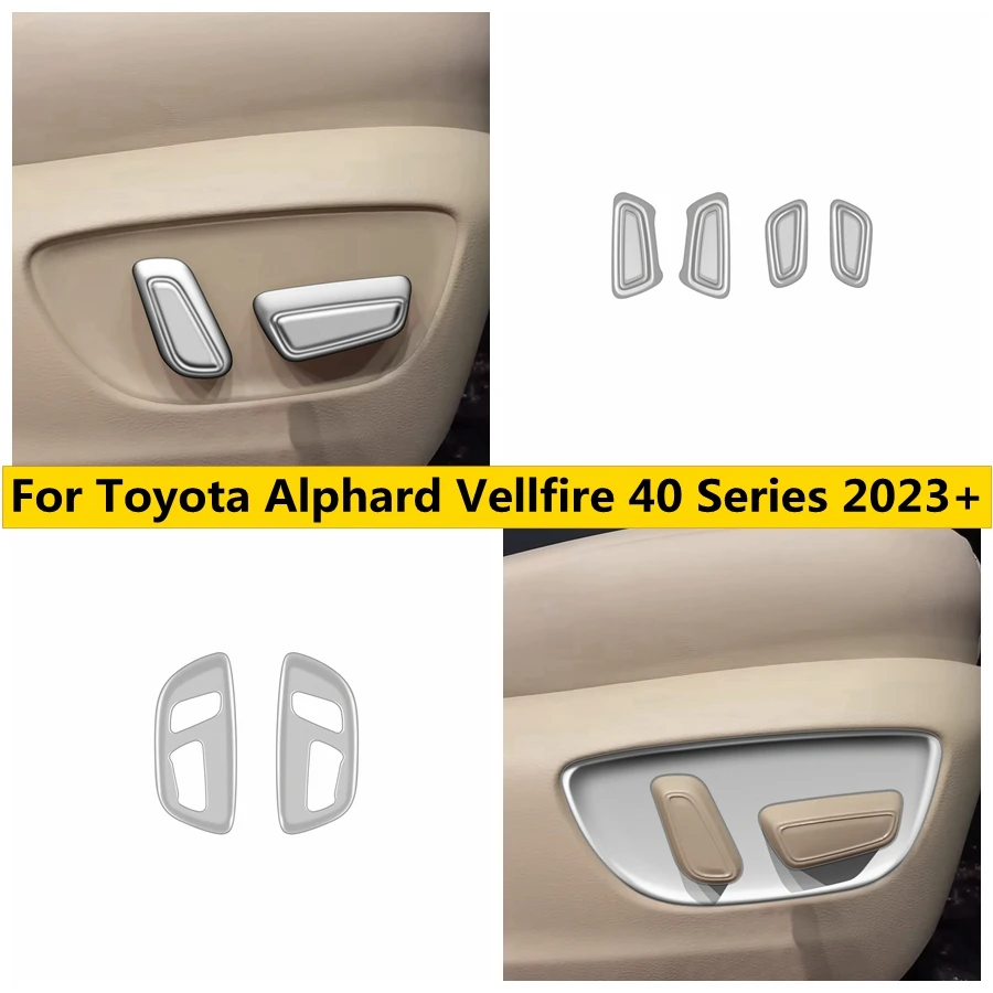 

Seat Adjustment Switch Knob Button Control Cover Trim Car Accessories Fit For Toyota Alphard Vellfire 40 Series 2023 2024