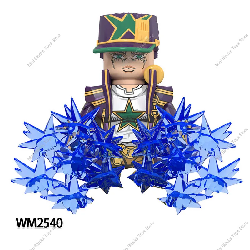 JoJo Bizarre Adventure Action Kujo Jotaro Star PIatinum Mini Assemble Model Toy Building Block Figure KF6198, WM6160, WM6161