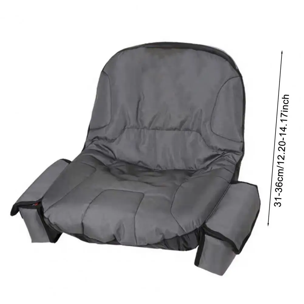 Heavy-duty Mower Seat Protector Heavy Duty Oxford Waterproof Lawn Mower Seat Cover with Drink Pouch Universal Riding Tractor