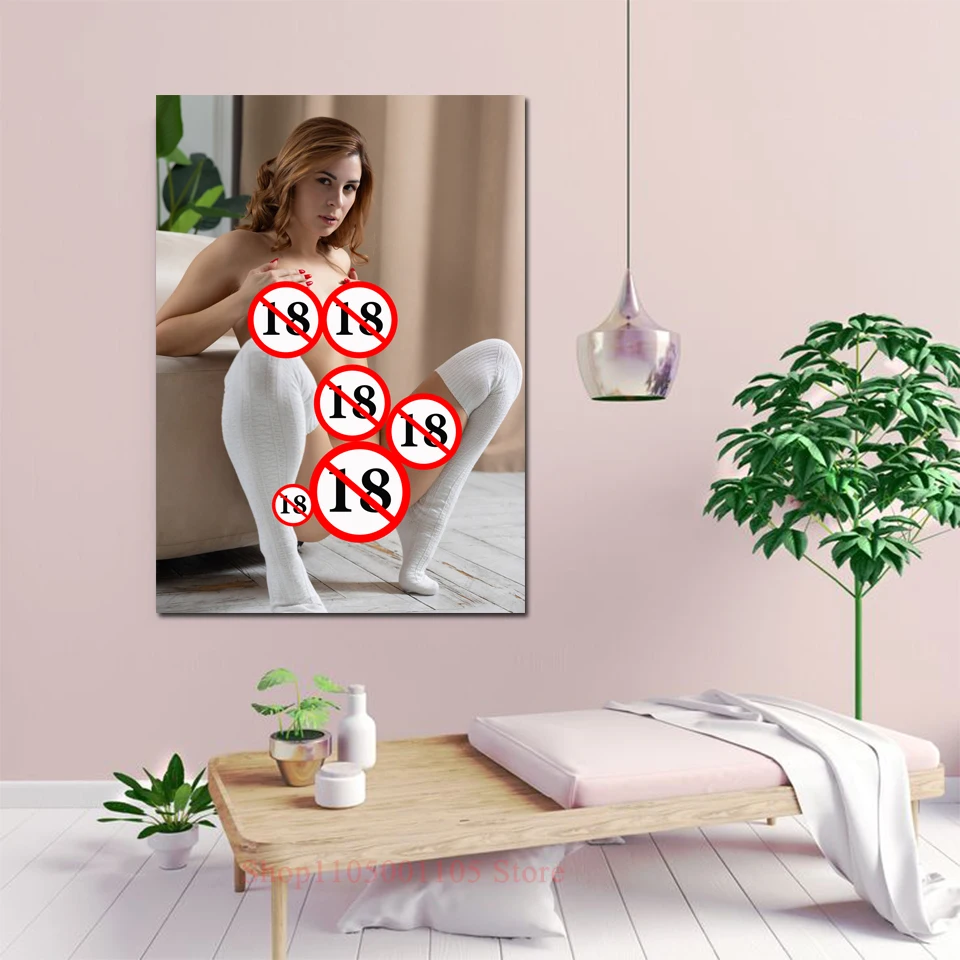 

Provocative Female Poster - Unfiltered Beauty Wall Print Seductive Body Painting - Artistic & Erotic Canvas Art