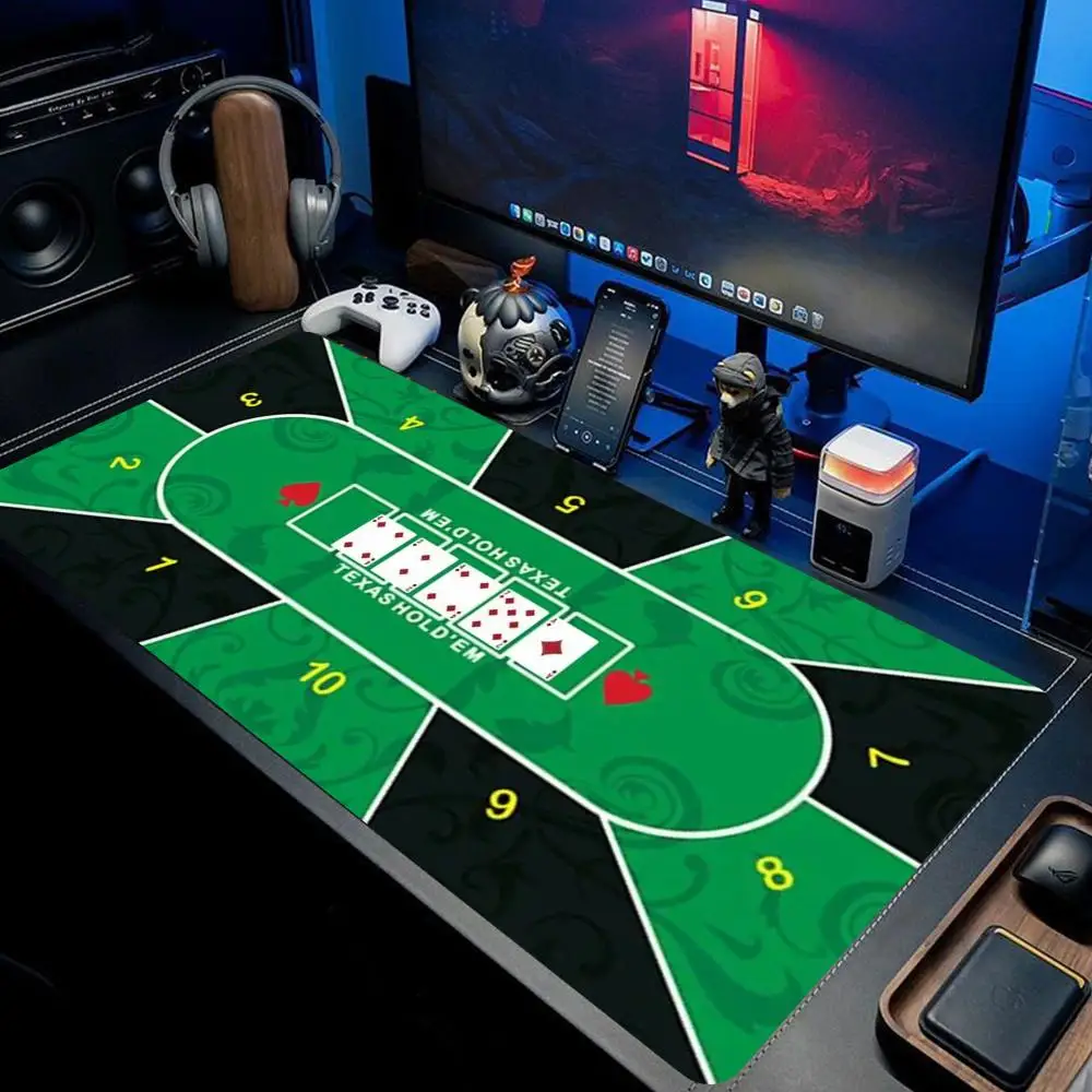 

Коврик для покера Texas Poker Mat, толстый резиновый коврик-скатерть, нескользящий коврик для игры в холдем, коврики для настольных игр для домашних развлечений HYBXXC