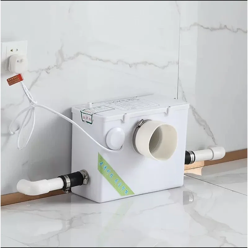 500W Sanitary Pulverizer Pump Automatic Treatment Crushed Bathtub Toilet Sink Electric Pulverizer Septic Tank Sewage Lifter BB