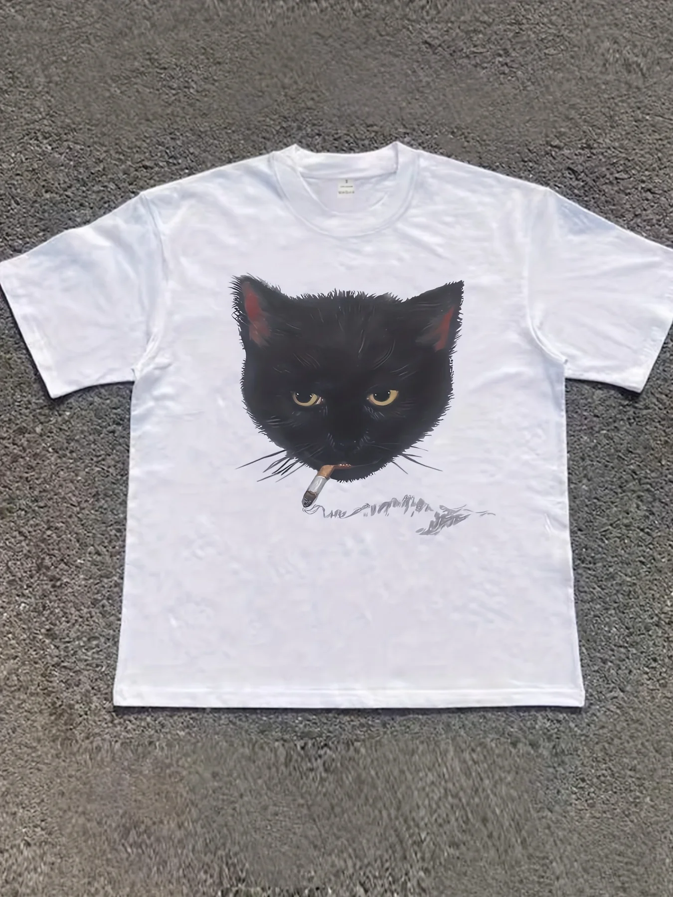 

【0949】Женская футболка больших размеров с круглым вырезом и короткими рукавами, эластичными рукавами и модными принтами