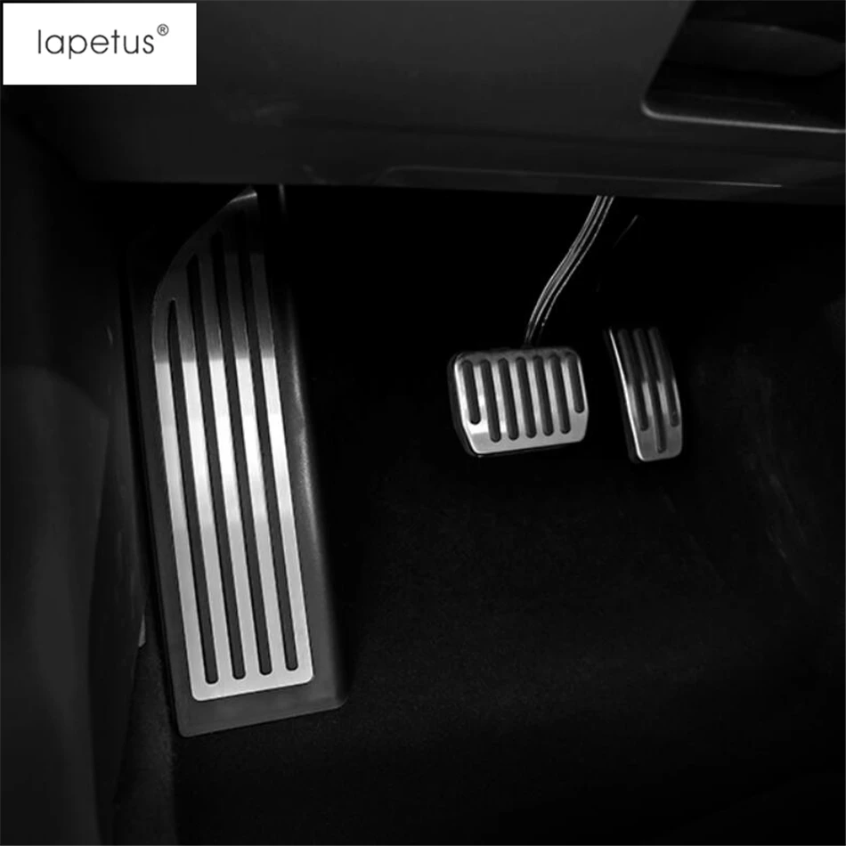 

Lapetus Accessories For Tesla Model 3 2018 2019 2020 2021 Left Foot Pedal Rest Footrest Plate Protector Bezel Molding Cover Trim