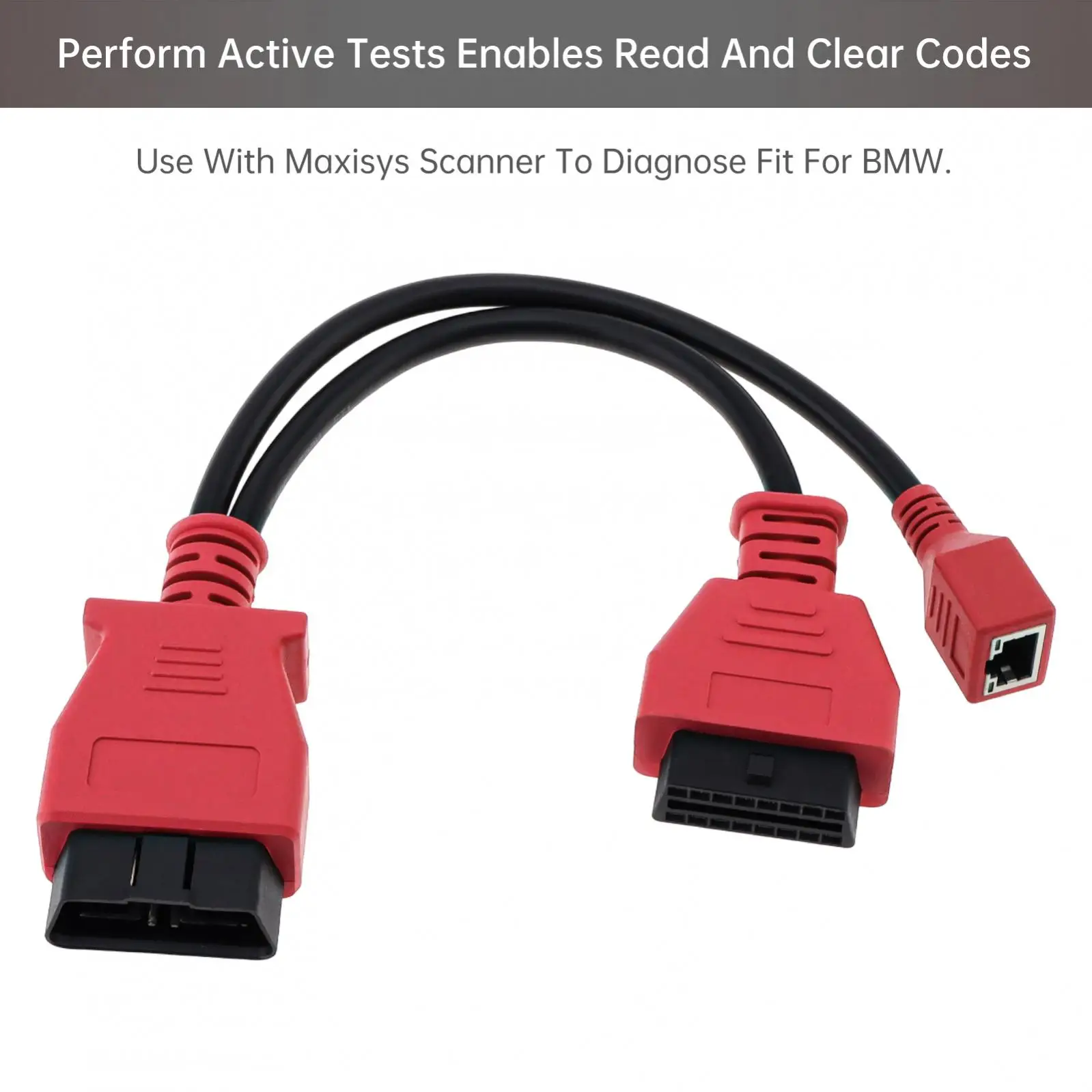 Ferramenta de diagnóstico de digitalização de divisor de agulha OBD 2 16 adequada para BMW, dispositivo de diagnóstico de falhas de cabo tipo Y