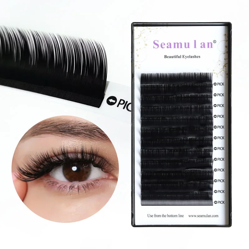 

Seamulan High Quality M LC LD Curl Eyelash Individual Eyelashes Extension Natural Long Soft For women's Make Up Flase lashes