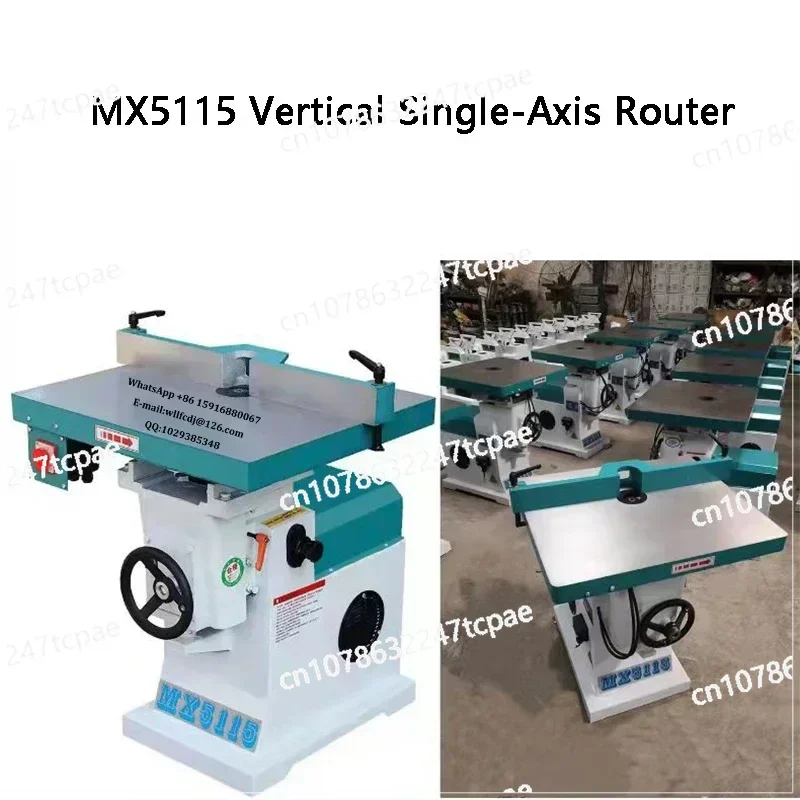 MX5115 Houtbewerking Verticale Enkele As WoodTrimmer Steken Multifunctionele Router 18000R/Min