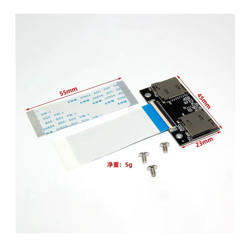 Dual-TF-Karten-zu-CE/ZIF/SSD-Adapterkarte Verbindungskarte für iPod 3., 4. Video, 5. Classic, 6., 7. PC-Spiele, NAS-Upgrade, iFlash – Detail 8