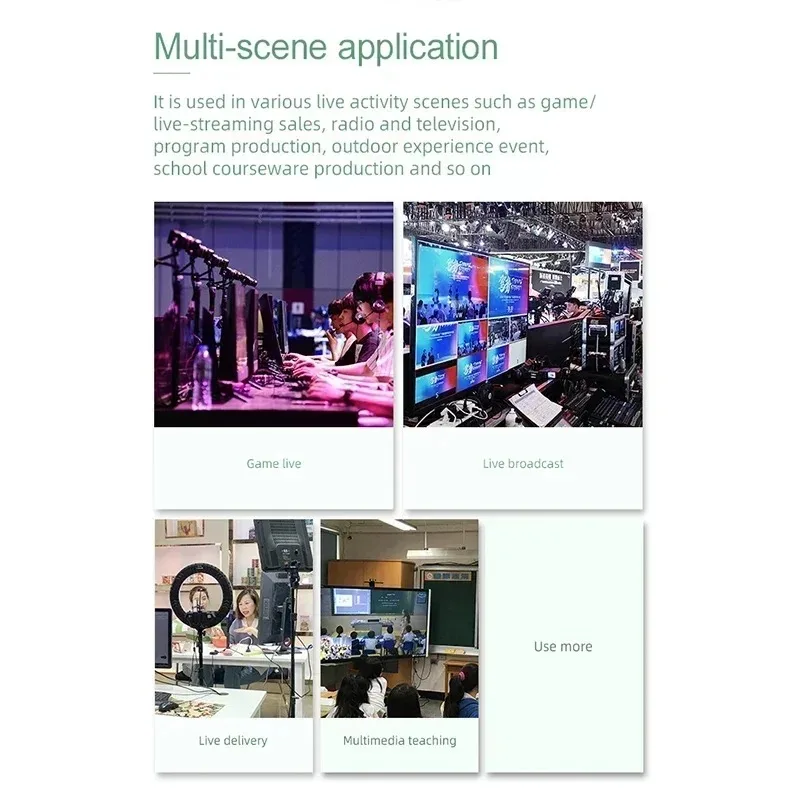 4-полосный HDMI-видео переключатель в реальном времени, потоковая передача видеомикшер 1080P, станция потокового вещания в реальном времени PGM, бесшовный переключатель, поддержка PIP OBS