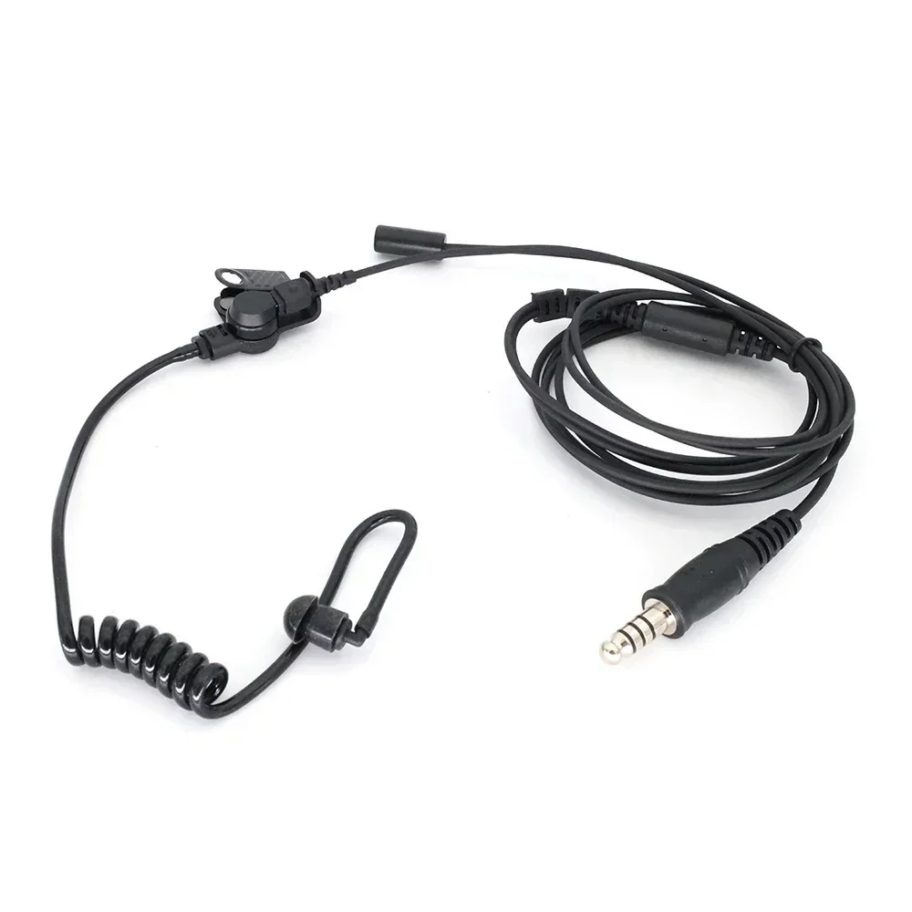 

7.1mm NATO plug Acoustic Air Tube FBI Earphone Security Agent Headphone Microphone Earbud for Mini Walkie Talkie Radio