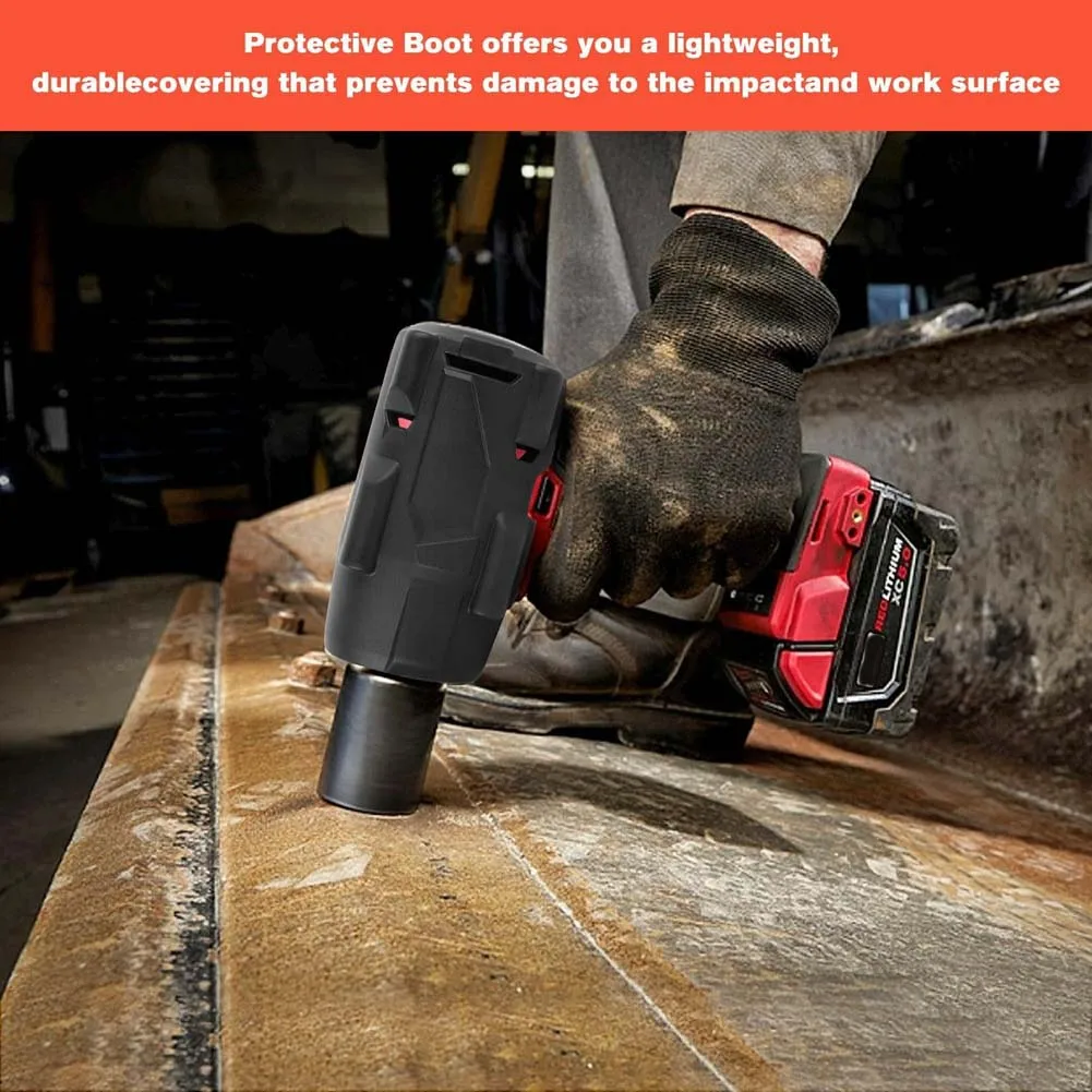 Shock Absorbent Sleeve Rubber Protective Cover For Heavy Drilling Tasks Flexible Silicone Construction Lightweight 50g Design