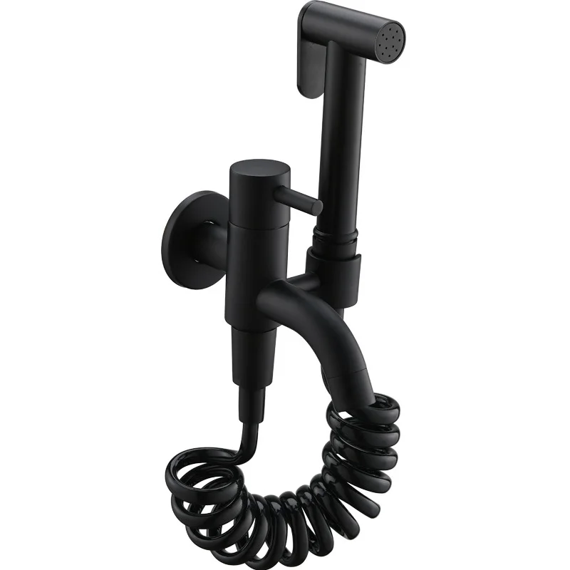 

Matte Black Portable Handheld Bathroom Accessories Bidet Spray Toilet Spray
