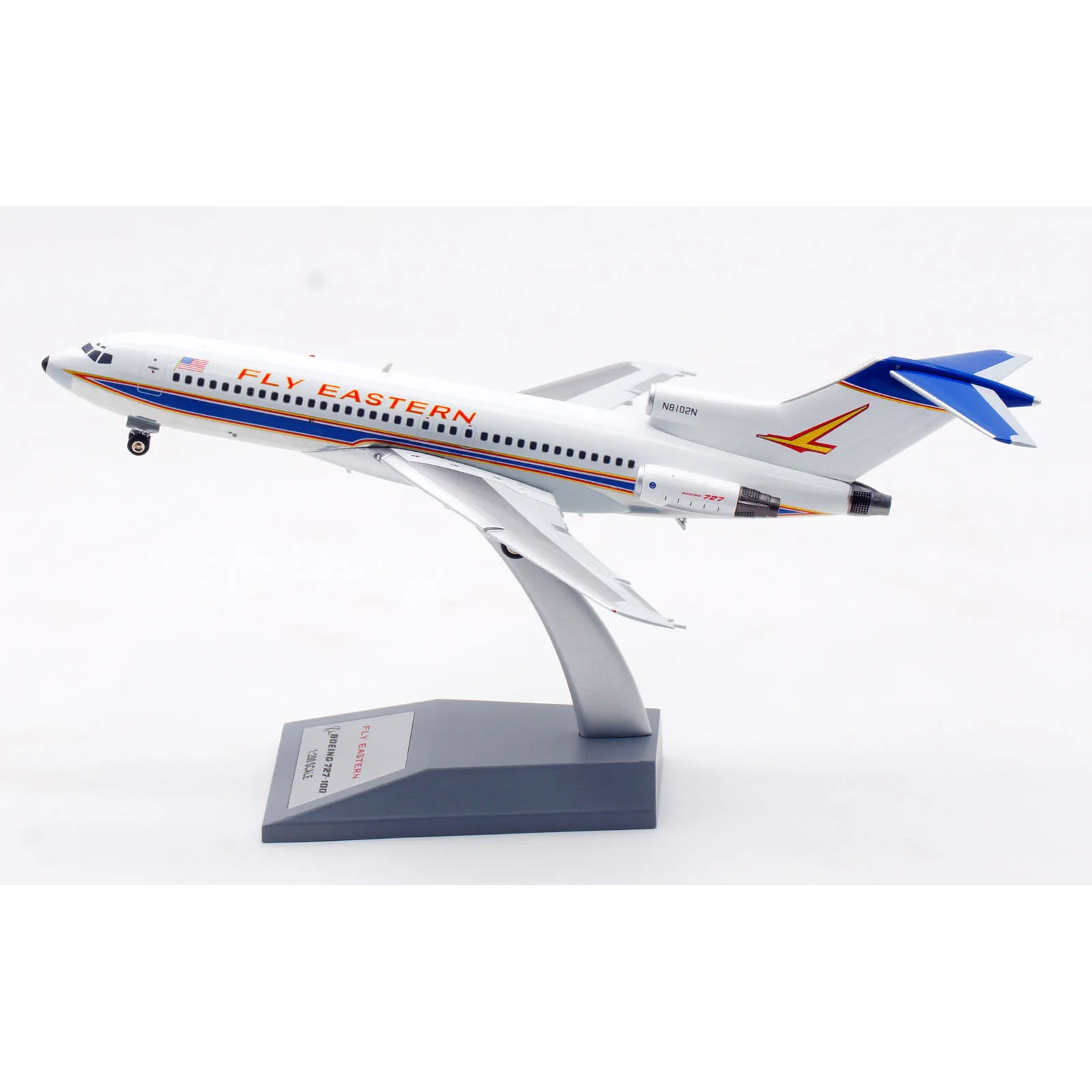 IF721EA1024P alliage avion à collectionner cadeau INFLIGHT 1:200 lignes orientales Boeing B727-100 modèle d'avion moulé sous pression N8102N