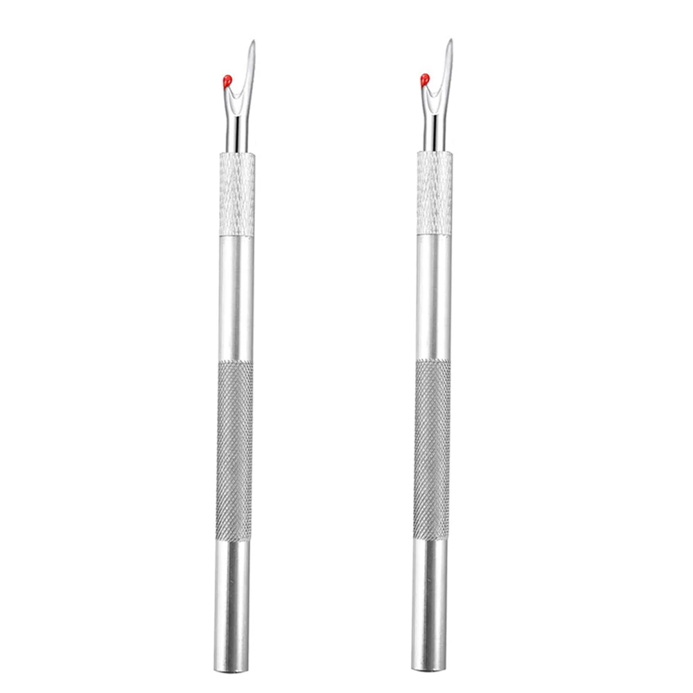 

Sewing Seam Cutter Metal Seam Ripper Set with 5Pcs Replacement Blade Handle Stitch Unpicker for Sewing Needlework DIY Craft