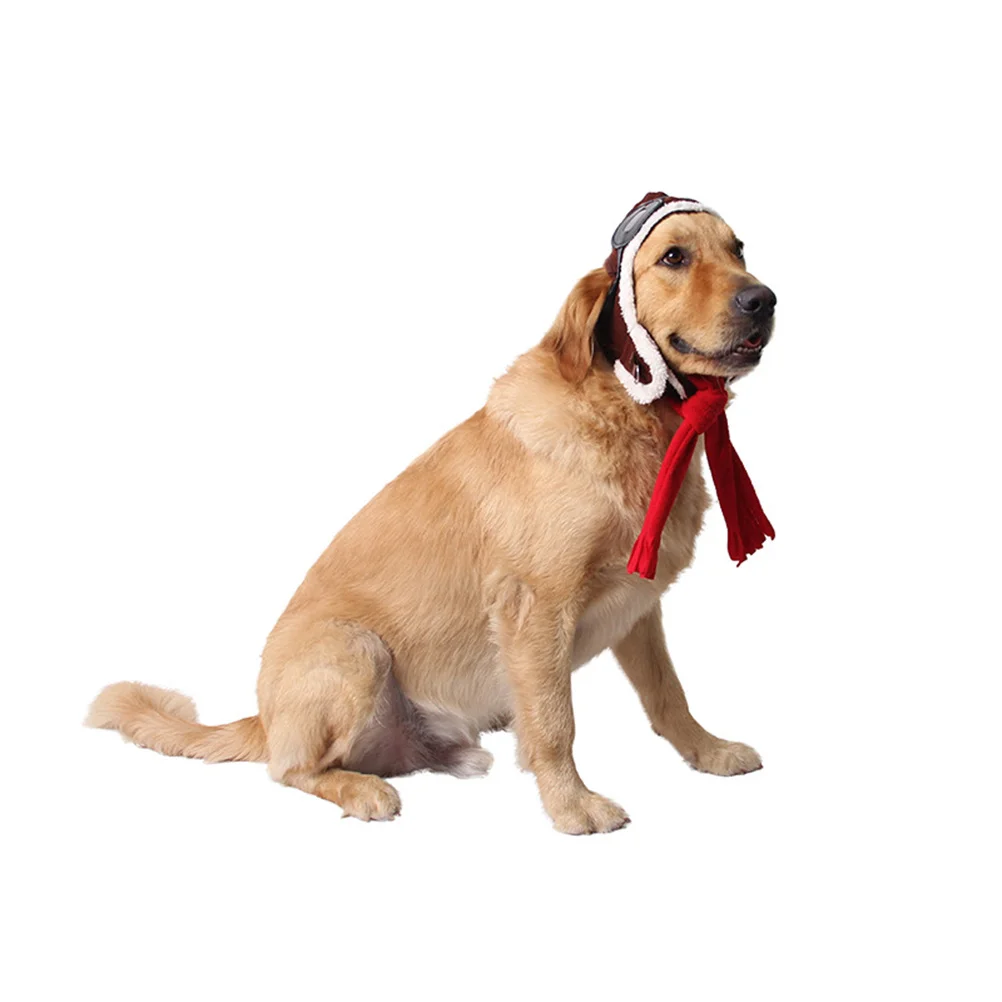 

Pilot Hat For Cat Funny Pet Costume Winter Warm Cap Windproof Hat Cosplay Party Parade Photo Shoot Accessory