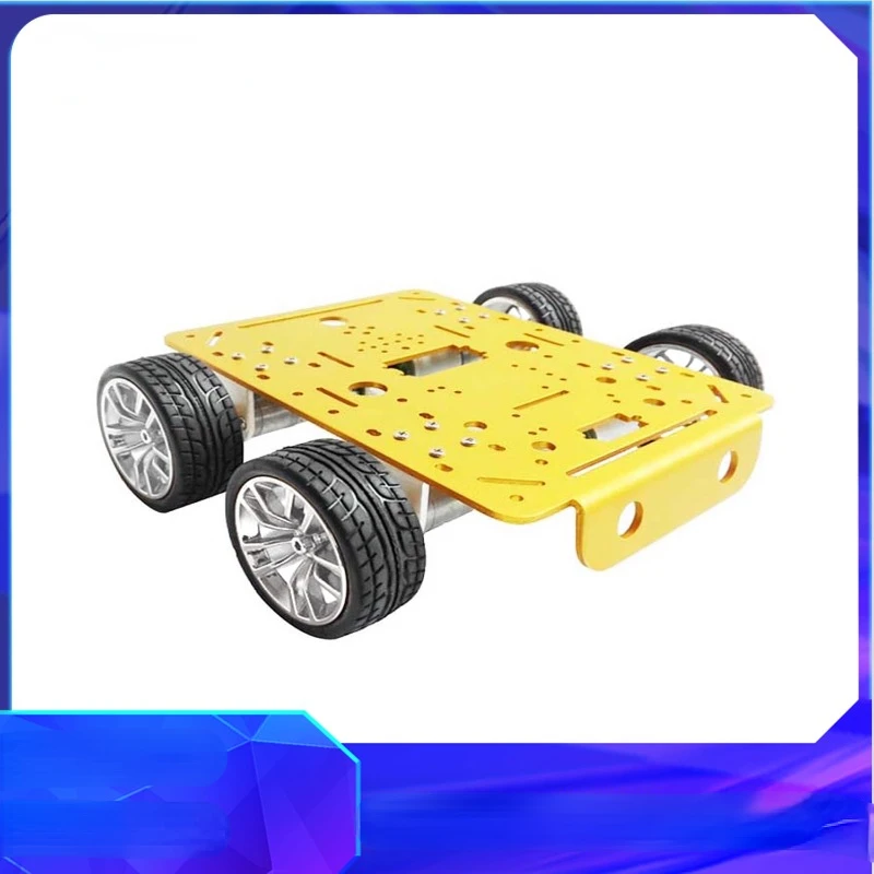 C300 Smart Car Metal Chassis 4-wheel drive car with 65mm diameter and 27mm wide metal wheels