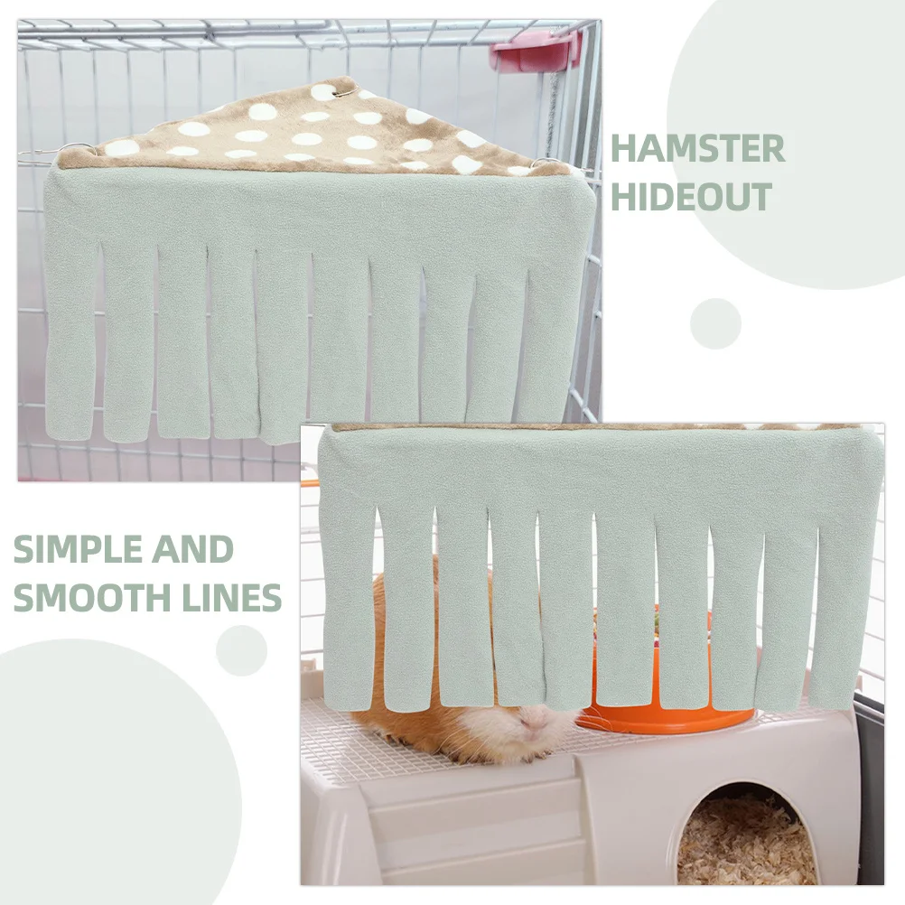 

2Pcs Hamster Cage Hideout Small Animal Accessories Chinchilla Hedgehog Dwarf Rabbit Rest Sleep Play Small Hideout