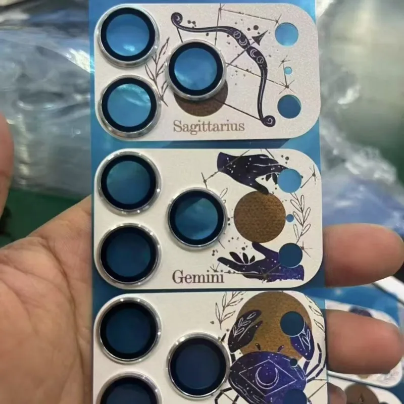 Personalità Constellation Series Pellicola per lenti Copertura completa per IPhone 17 Pro Max Air 9H Armor Tappo protettivo per fotocamera posteriore integrato