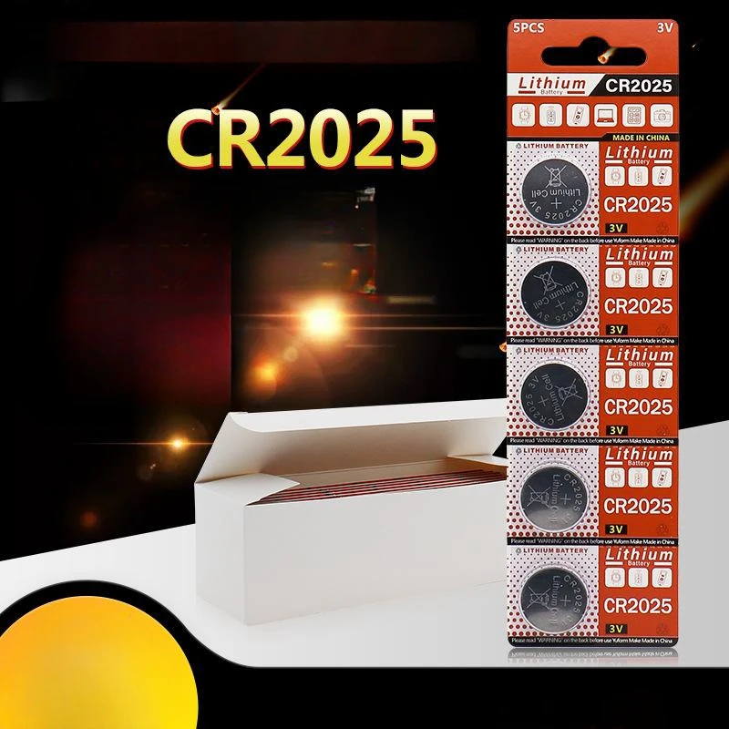 

5PCS CR2025 Battery CR 2025 3V Lithium Battery DL2025 BR2025 KCR2025 For Car Remote Control Watch Button Coin Cells