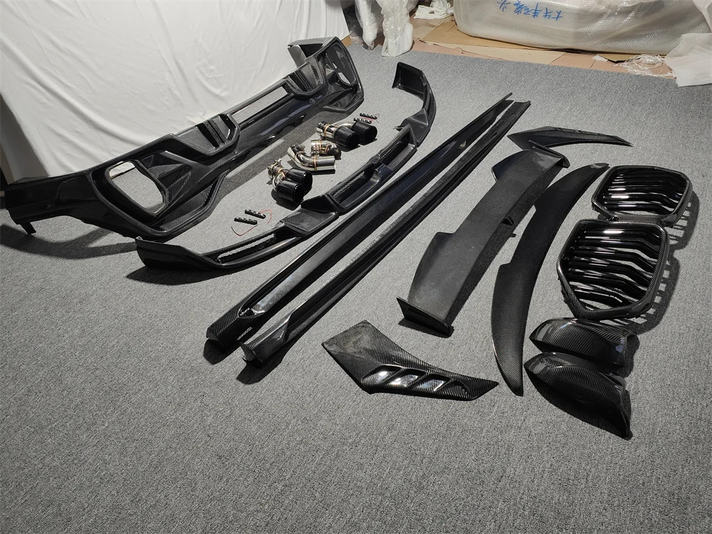 

LD Type Carbon Fiber Body Kit for BMW X6 G06, Front Lip, Rear Diffuser, Side Skirts, Spoiler, Middle Mesh Mirror Shell