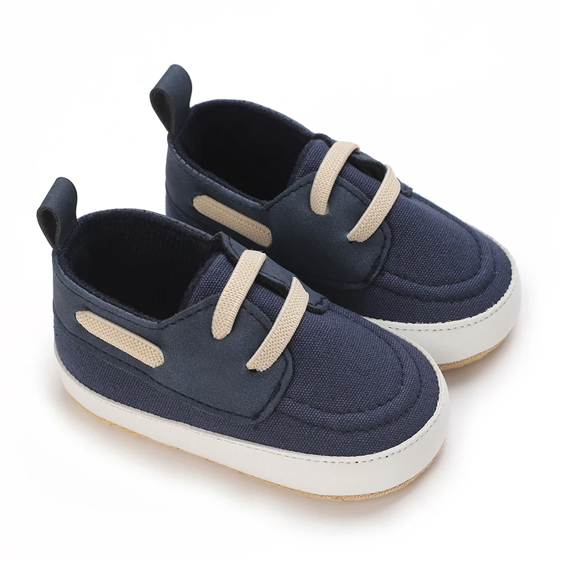 Baby Shoes Autumn And Winter 0-1 Year Old Male Baby Medium To High Top Casual Shoes Soft Soled Learning Shoes Lace Up