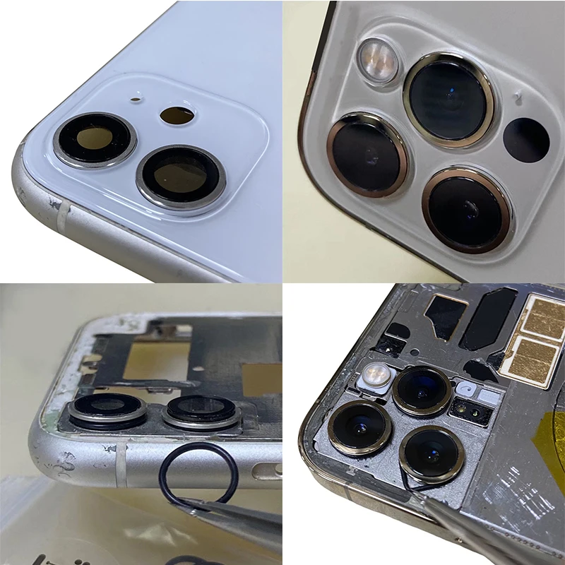 Iphone13/14/15&pro mobile phone hole O-ring rear glass camera rubber ring waterproof rubber ring 11-phase head frame sinking-.-