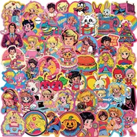 50/55pcs Cartoon Cute Girl Series Graffiti Stickers Suitable for Helmets Desktop Wall Decoration DIY Sticker Pack Wholesale