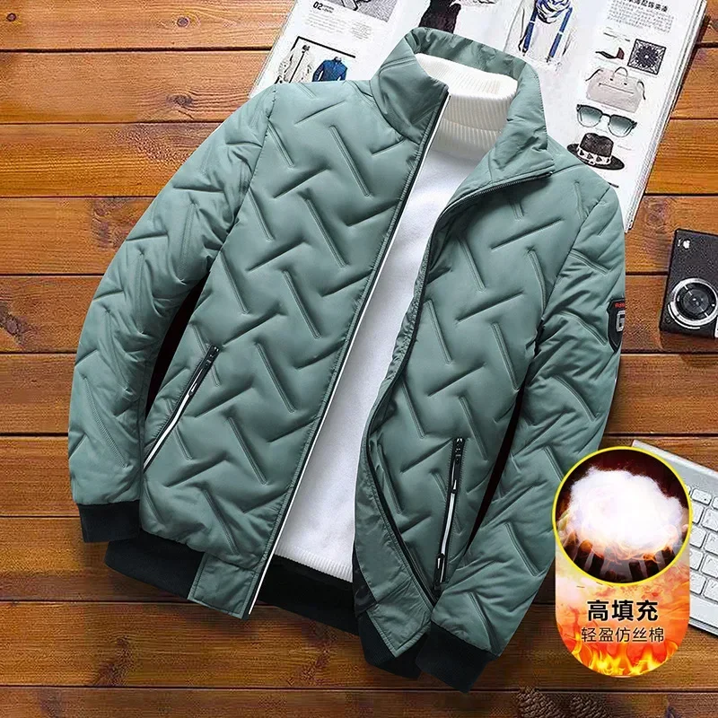 

Korean Fashion Jacket Mens Stand Collar Pure Color Men Streetwear Casaul Jacket Outwear Coat Men Slim Fit Jackets 2025 Brand New