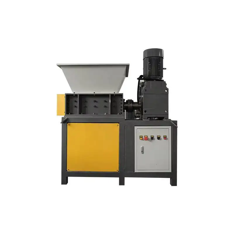 Młynek do gumy, metalu, opon z pojedynczym/podwójnym wałem, mały rozdrabniacz do plastiku, odpadów żelaznych, odpadów spożywczych