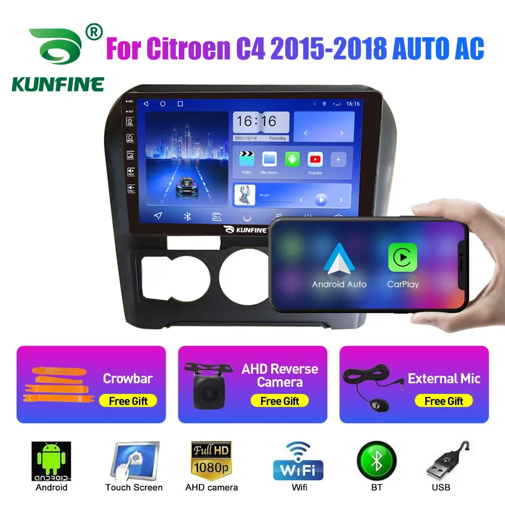 

Car Radio For Citroen C4 2015-2018 AUTO AC Octa Core Android 10.0 Car DVD GPS Navigation Player Deckless Car Stereo Headunit