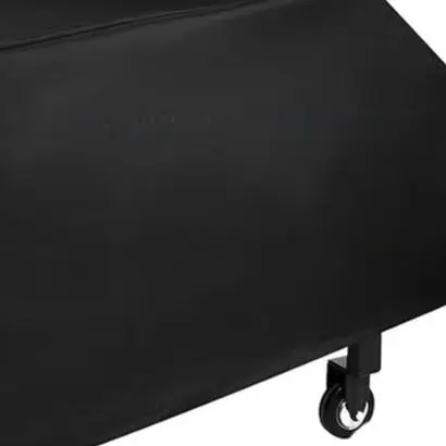 Outdoor BBQ Grill Cover 210D Polyester 40x23x29 IN Black Weatherproof Protector for Grills with Adjustable Straps
