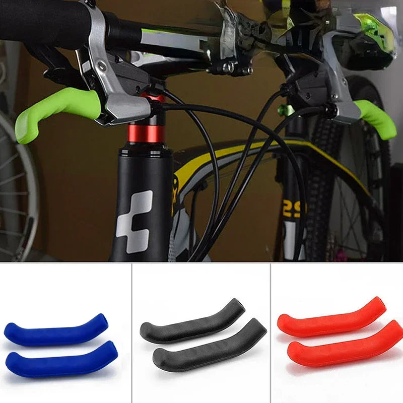 Bicycle Brake Handle Cover Silicone Anti-slip MTB Grips Bicycle Handlebar Protect Cover Bicycle Protective Gear Bike Accessories