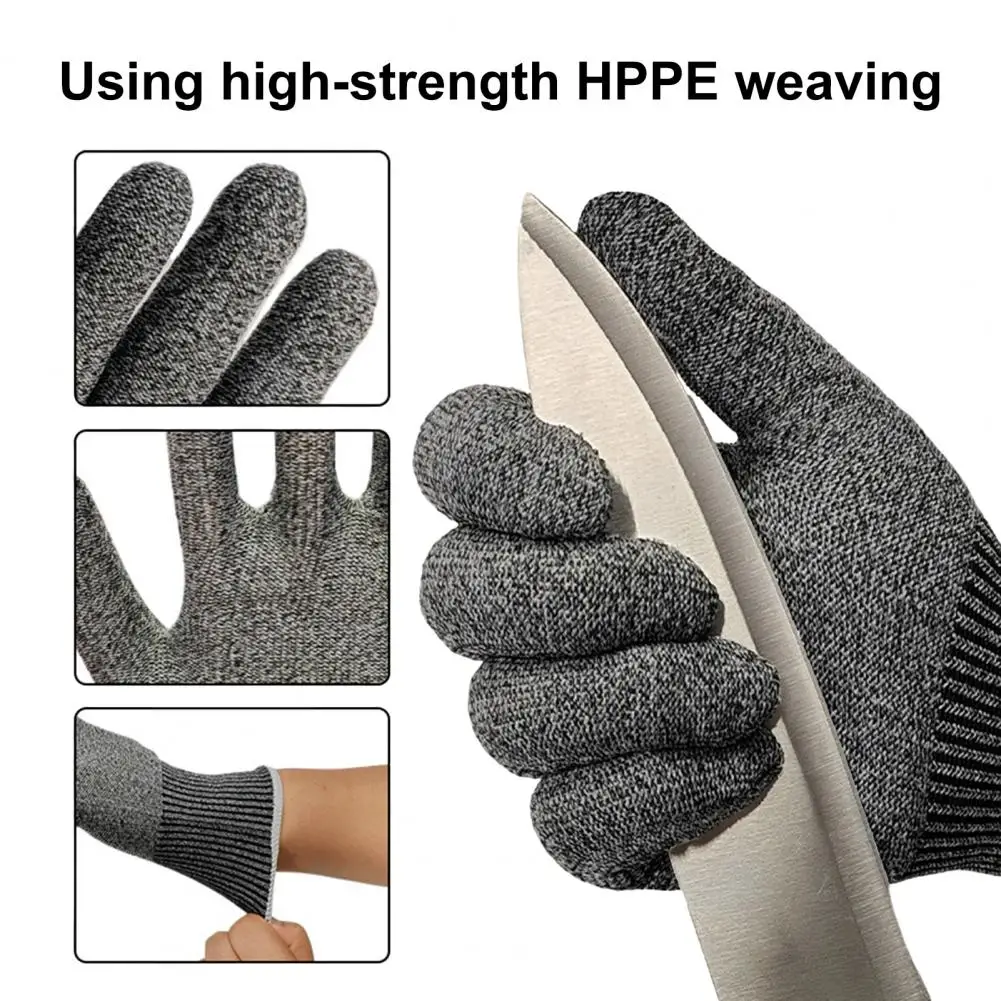 Cut Resistant Gloves Touchscreen Safety Anti Cutting Glove for Kitchen Meat Cutting Oyster Fish Fillet Processing Mandoline