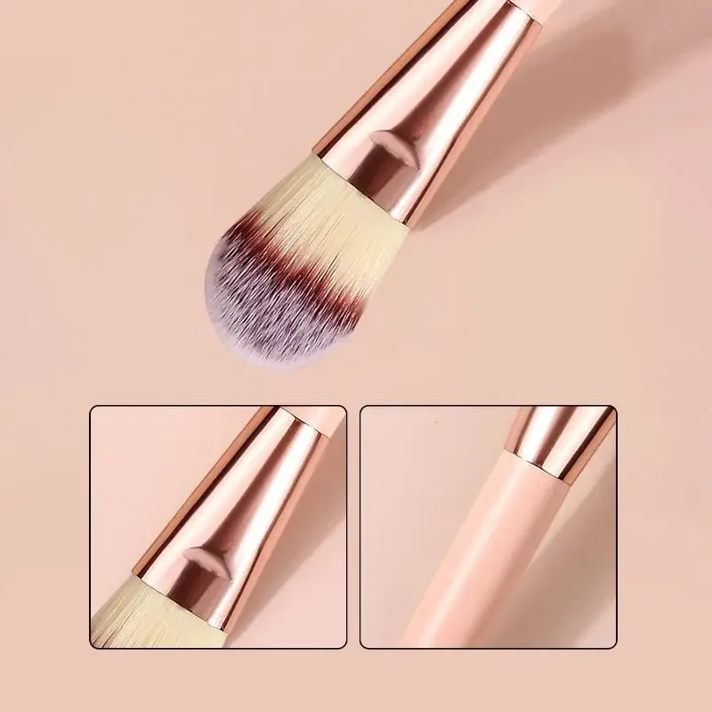 Cepillo para máscara Facial con mango de madera, herramienta cosmética para mujer, brocha de maquillaje multifunción DIY, base cosmética Facial