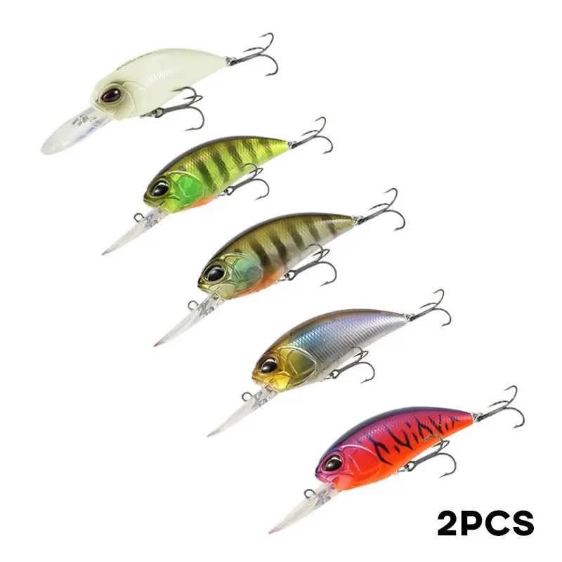 Crankbait Fishing Lure 2pcs 87mm 15.5g Artificial Hard Bait Saltwater Deep Diving Wobblers Jerkbaits Fishing Tackle Crank Baits