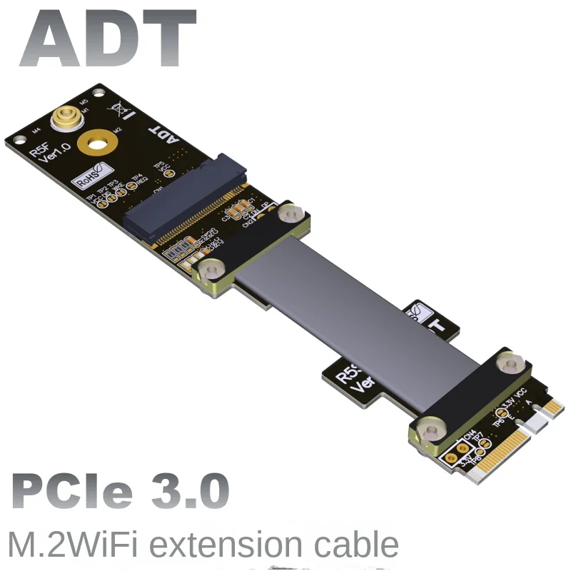 

M.2 WiFi port a.Key Wireless NIC extension cable adapter board extension NGFF Full speed stable ADT