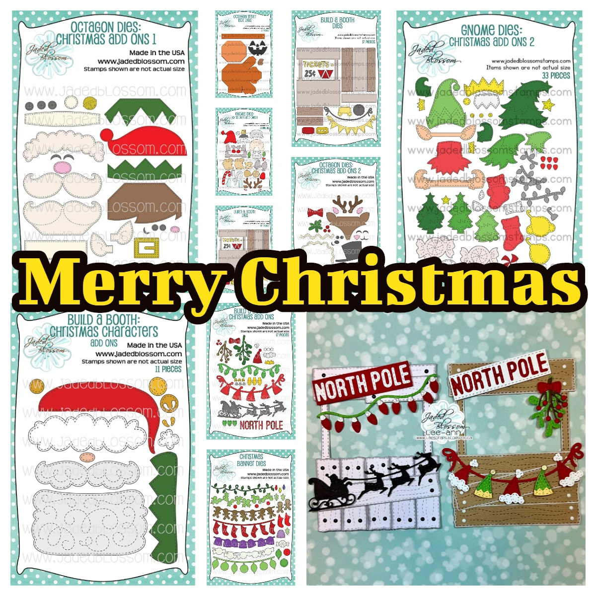 

2025 New Christmas Decorative Build a Booth Die: Gnome Dies Christmas Characters Add Ons Build a Booth Die Scrapbooking DIY Card