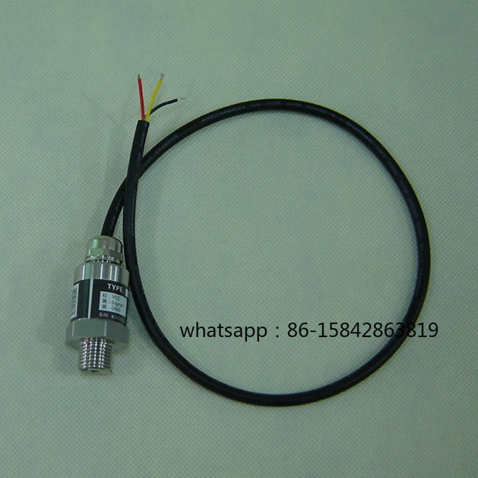 Pressure Sensor, Variable Frequency Pump Water Pressure Sensor, Three-wire Waterproof Lead, Range 0-1.6 Mpa