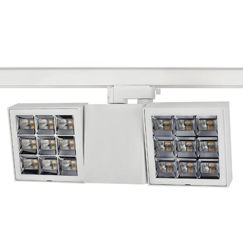 Exhibition Showcase Track Light Art Gallery Lighting Track Spotlight Led 2*40w Adjust Spotlight