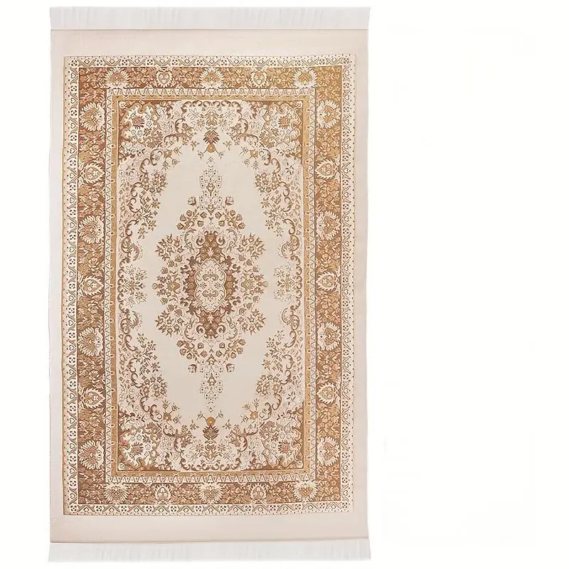 VIKAMA Islamic Prayer Mat with Tassels, Hand-Washable, Portable Ramadan Gift, Suitable for All Pilgrimage Activities
