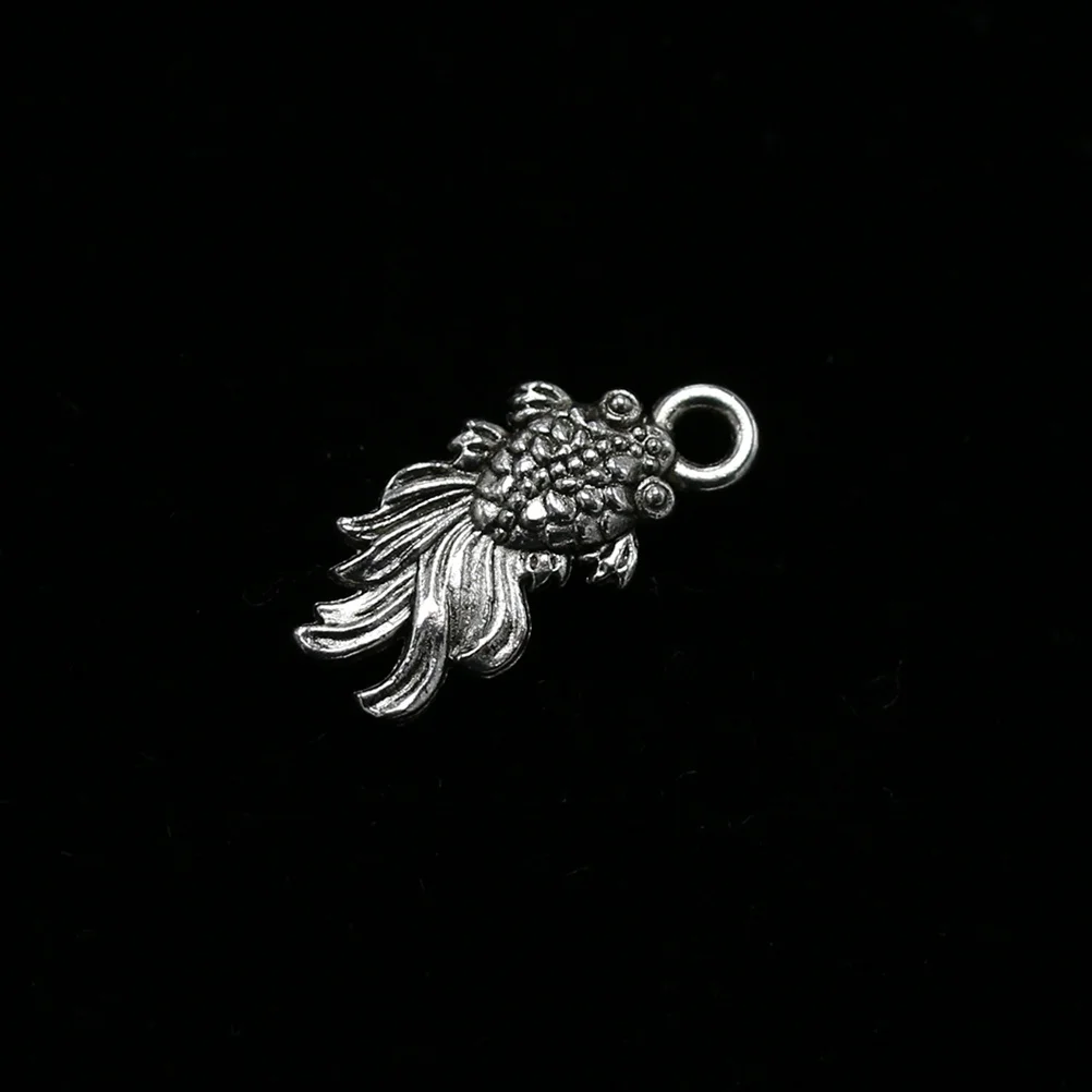 

10Pcs Fine Workmanship Goldfish Pendants DIY Jewelry Making Accessories for Necklace Bracelet Silver Goldfish Pendant