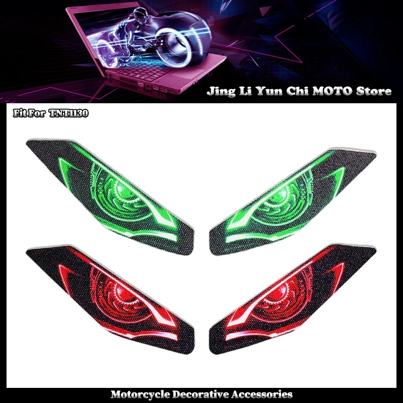 

Fit For Benelli TNT 1130 TNT1130 1130R Motorcycle 3D Front Fairing Headlight Guard Sticker Head Light Protection