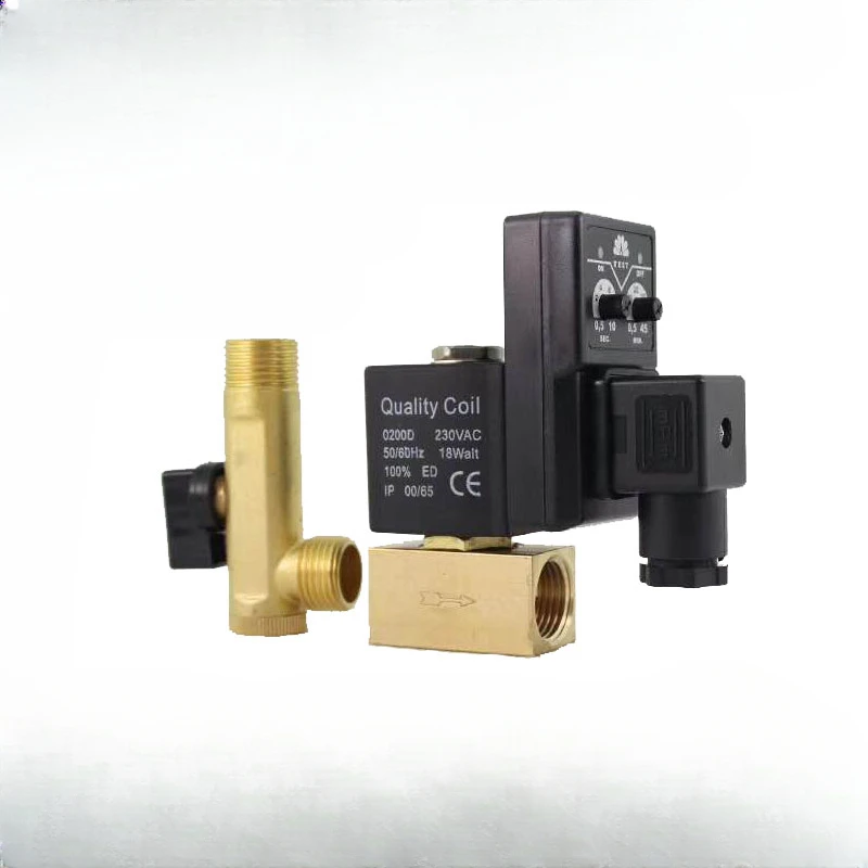 Electronic drain valve 0200D, JZ-16 electronic drain valve, automatic water discharge from air compressor storage tank