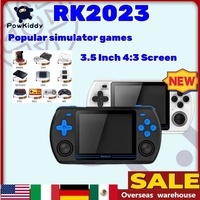 POWKIDDY RK2023 Retro Handheld Video Game Console 3.5 Inch 4:3 IPS Screen RK3566 Chip Dual Speaker Stereo Children's gift