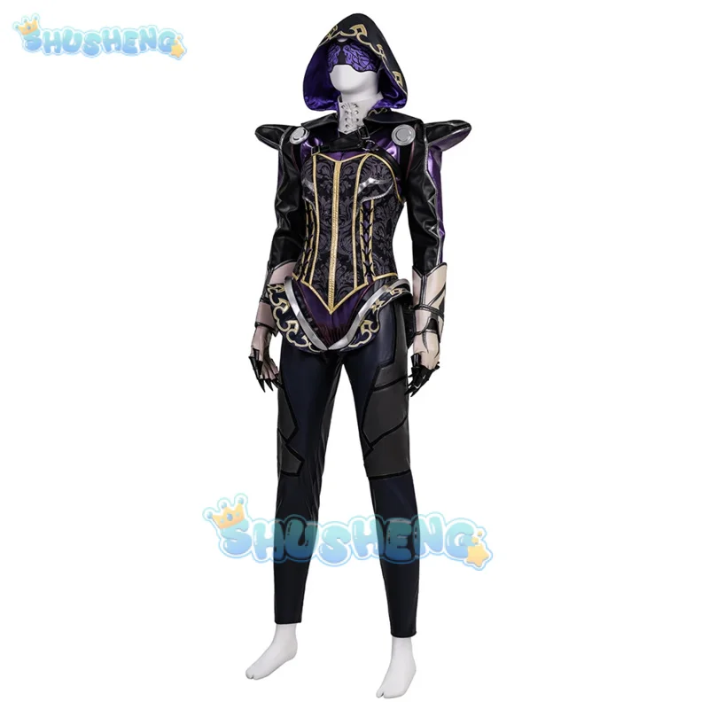 الرماد قوس فخ تأثيري حلي قمة موحدة هالوين كرنفال حفلة عيد الميلاد لعب دور الملابس الملابس للنساء Shusheng