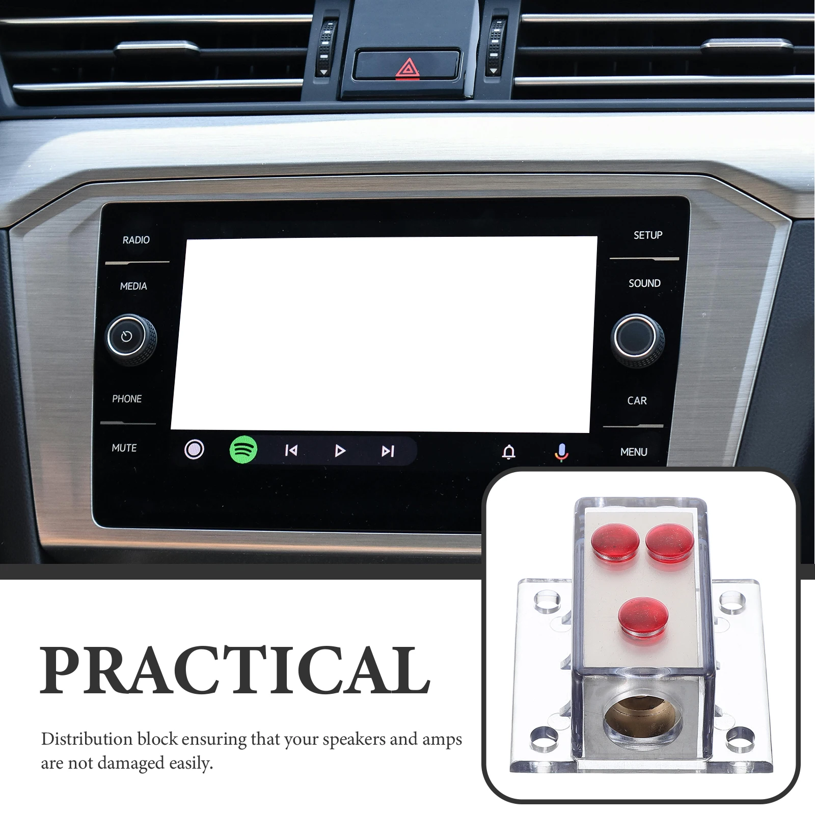 

Car Audio Power Distribution Block Ground Splitter Isolator Box Auto Marine Truck Amplifier Protector Efficient Electrical