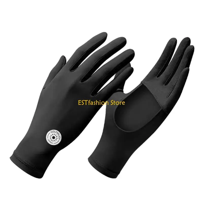 y5gc-通気性日焼け防止手袋女性用タッチスクリーン-サイクリング-ハイキングや普段着に最適