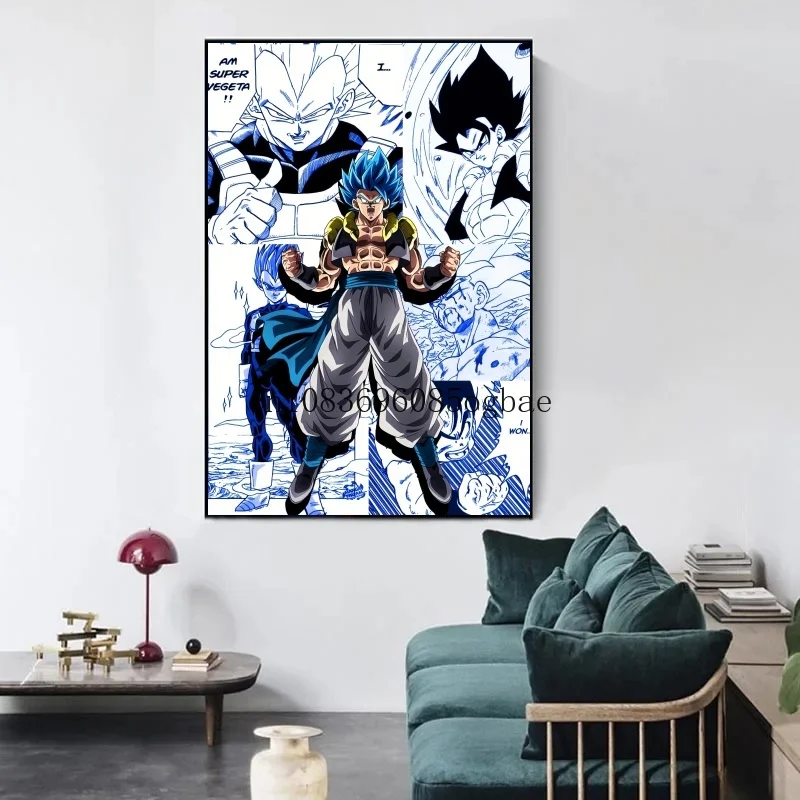 

Dragon Ball Z Creative Innovation HD Poster Wall Vegeta Sun Goku Gohan Decorative Painting Children's Bedroom Gym Art Decoration